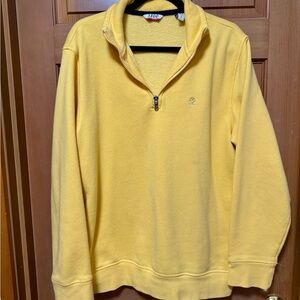 Izod Yellow Zip-Up Men's Sweatshirt Vintage Y2K